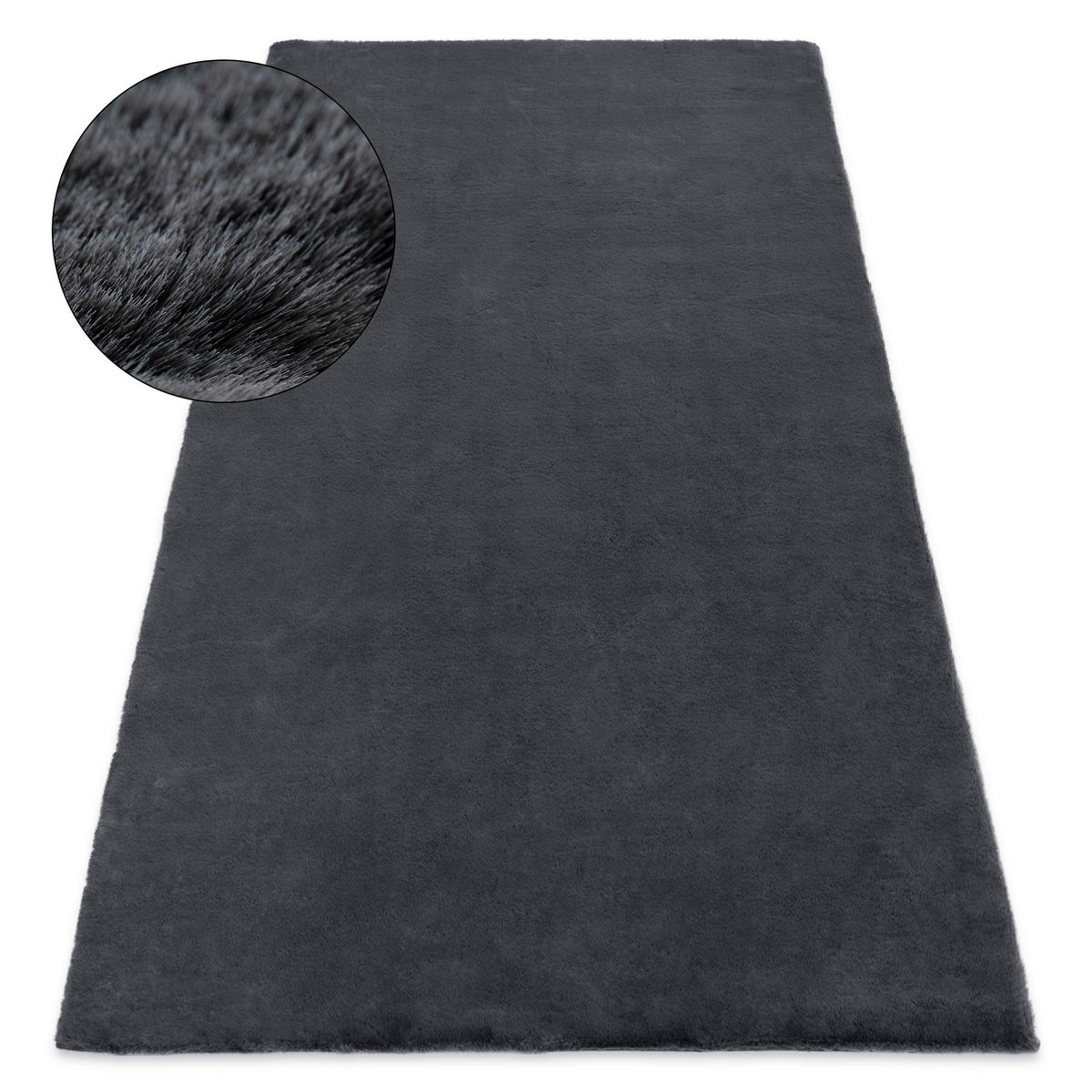 TEPPICH Bunny 200/290 cm - Anthrazit, Textil (200/290cm) - rugsX