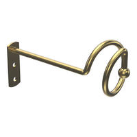 DRAPIERHAKEN für Gardinen/Vorhänge, Messing-farbig, Packung 1 Paar - Messingfarben, Metall (13.8/5.8/5.8cm) - INTERDECO