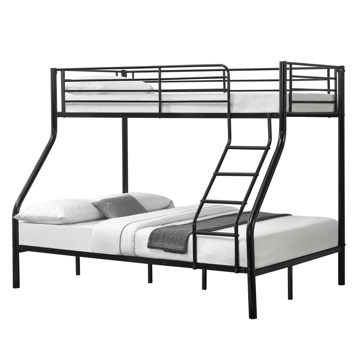 ETAGENBETT Sortland - Schwarz, Metall (140/200cm) - [neu.haus]