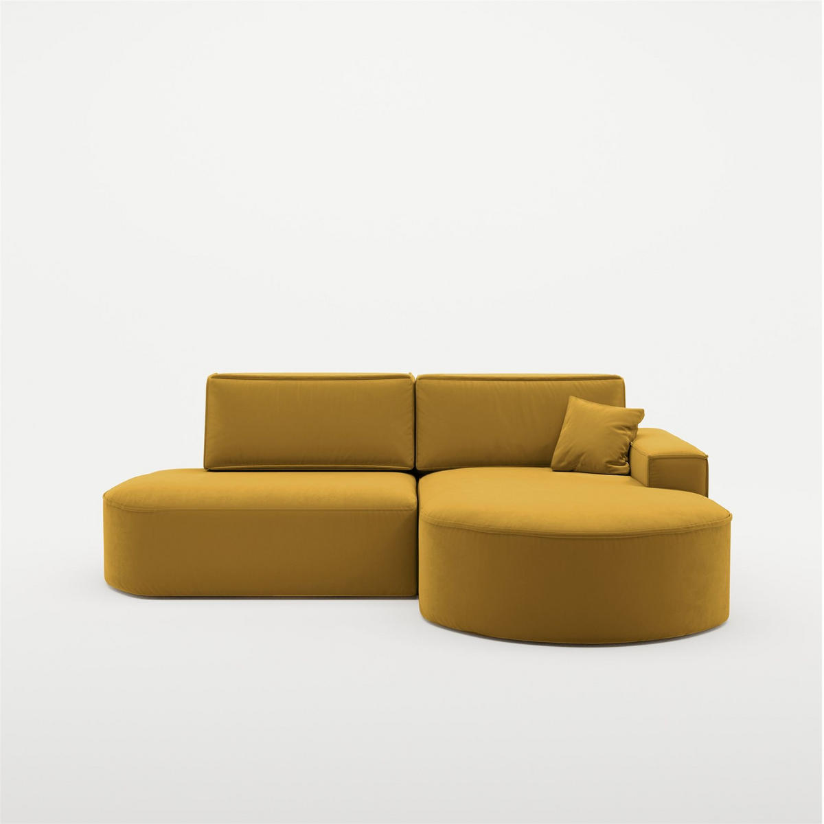 ECKSOFA Venedig Mit Schlaffunktion - Gelb, Holzwerkstoff/Textil (278/179cm) - Fun Möbel