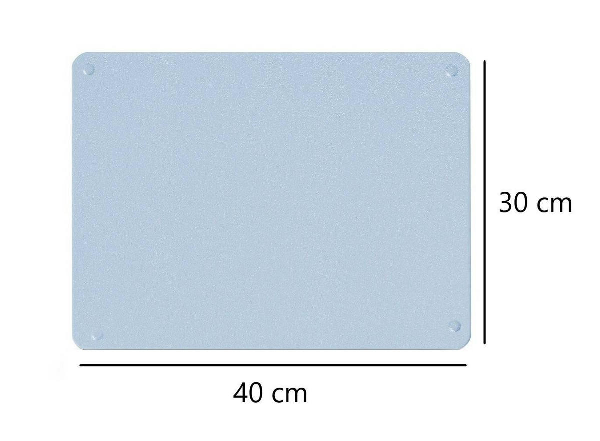 SCHNEIDEBRETT transparent 40/30 cm - Transparent, Glas (30/40cm) - ZELLER