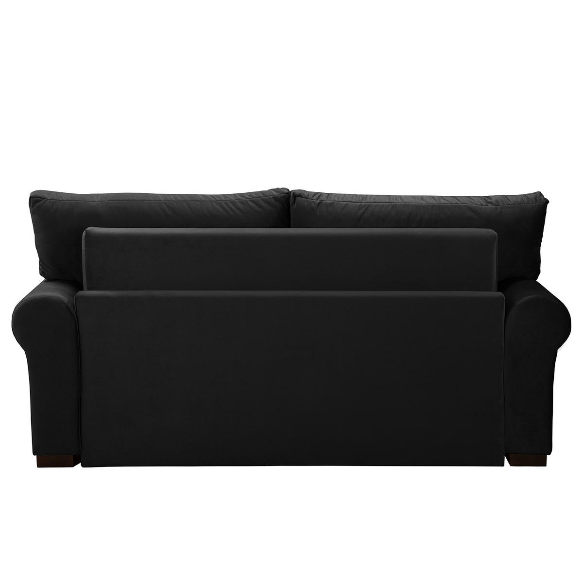 SCHLAFSOFA - Transparent/Anthrazit, Birkenholz/Textil (185/95/90cm) - home24