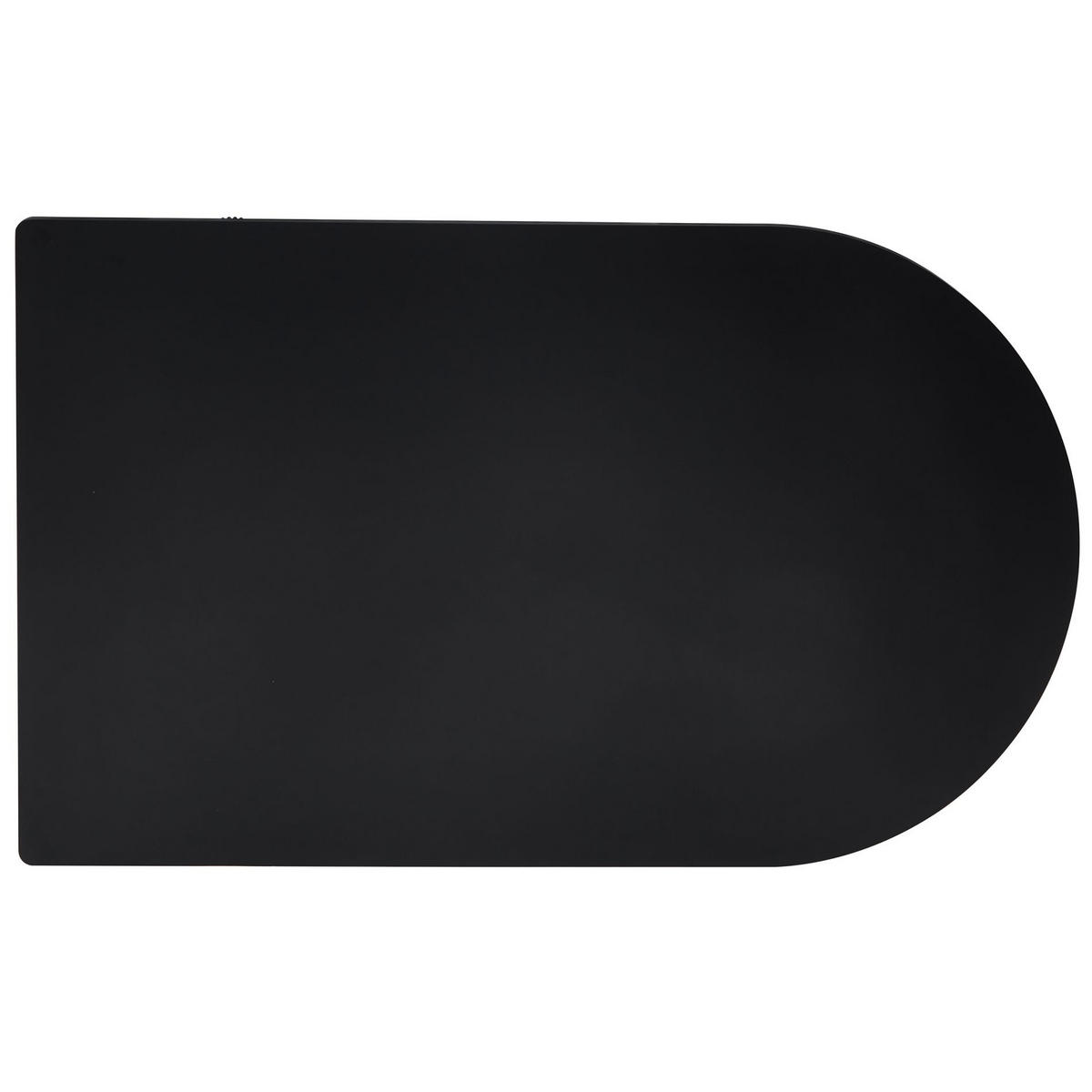 ESSTISCH Dicalize rechteckig, Schwarz, 150 × 90 cm - Weiß, Holzwerkstoff/Metall (90/150/75cm) - Selsey