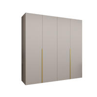 DREHTÜRENSCHRANK 202/200/52 4-türig - Kaschmir/Goldfarben, Holz (200/202/52cm) - Abiks Möbel