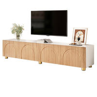 TV-SCHRANK mit 4 Türen 180 x 35 x 40 cm Natur Weiß - Birnbaumfarben, Holzwerkstoff (35/40/180cm) - Beauniv