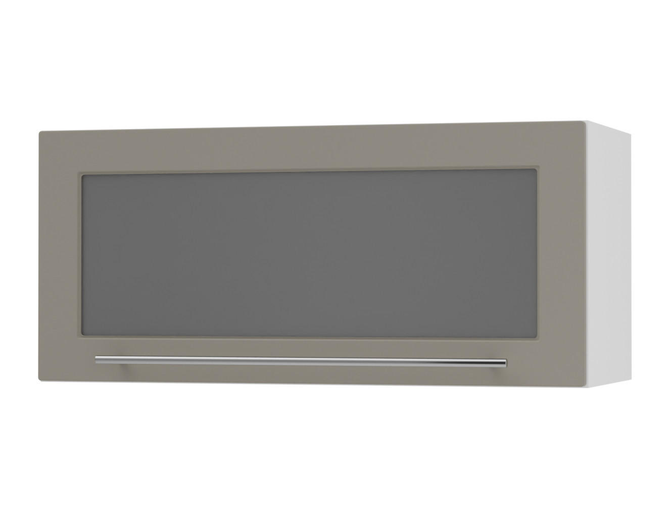 KLAPPHÄNGESCHRANK Kvantum W4BS/80-AV Beige Matt / Weiß Matt 80 / 32,5 / 36cm - Beige/Weiß, Holz/Holzwerkstoff (80/36/32.5cm) - Feldmann-Wohnen