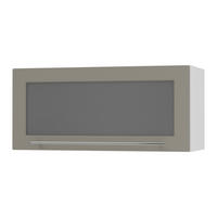 KLAPPHÄNGESCHRANK Kvantum W4BS/80-AV Beige Matt / Weiß Matt 80 / 32,5 / 36cm - Beige/Weiß, Holz/Holzwerkstoff (80/36/32.5cm) - Feldmann-Wohnen