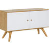 KOMMODE NATURE - Weiß, Holzwerkstoff (120/72/40cm) - Vox Möbel