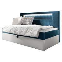 BOXBETT Gold Junior 2 - Türkis/Weiß, Holz (80/200cm) - MIRJAN24