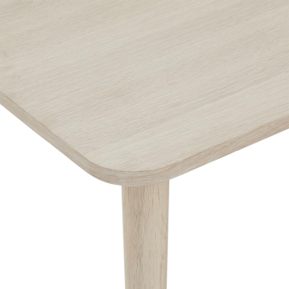 COUCHTISCH rechteckig Eiche massiv 70/125/52 cm - Beige, Holz (70/125/52cm) - Furnhouse