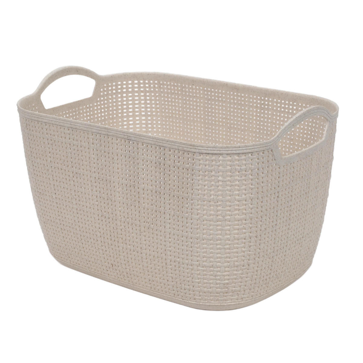 KORB aus Kunststoff 35/24/21,5 cm - Beige, Kunststoff (35/24/21.5cm) - Storage solutions