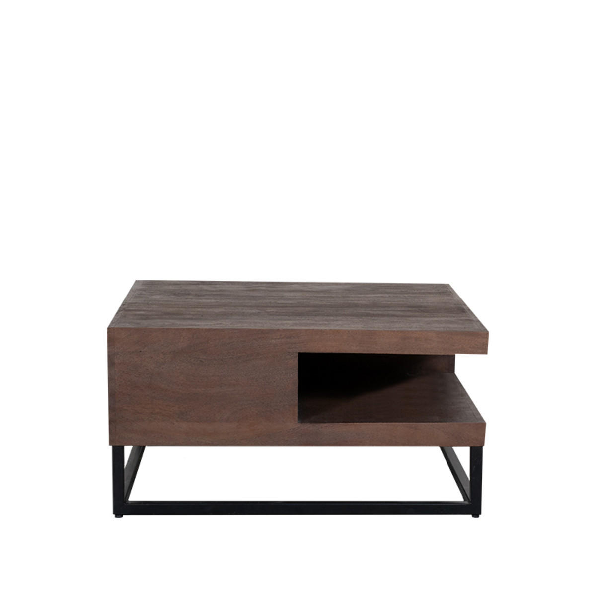 COUCHTISCH Cube Braun 80/80/40 cm - Braun, Holz (80/80/40cm) - LABEL51