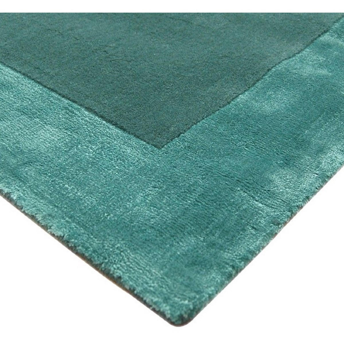 TEPPICH Handgetufteter aus reiner Wolle TOSCA Blau 160 x 230 cm - Blau, Naturmaterialien (160/230cm) - Novatrend