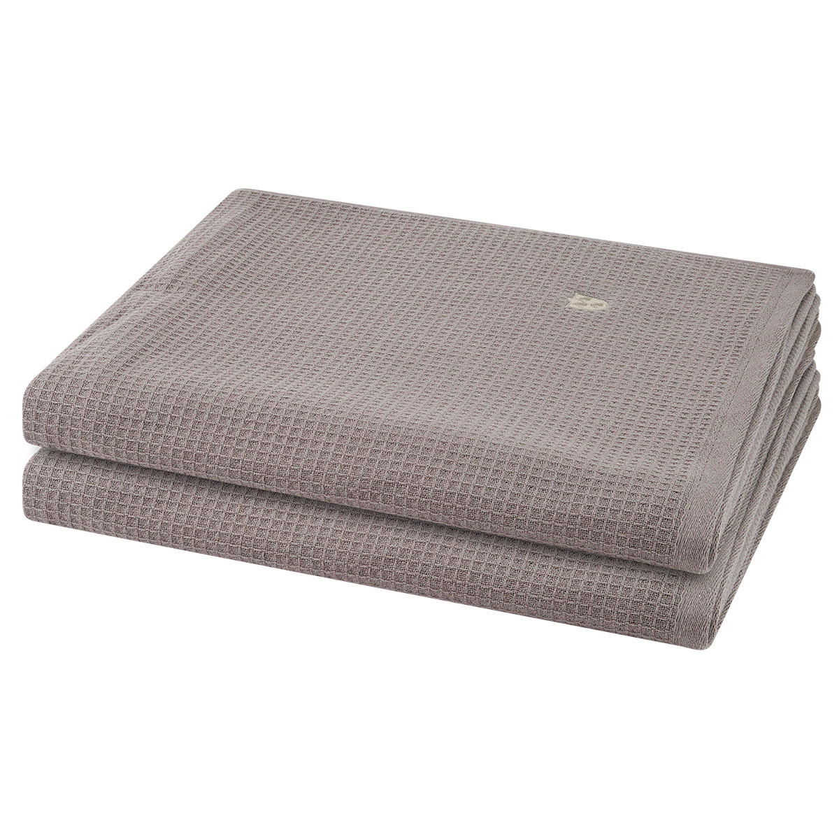 DUSCHTUCH Pique 2er-Set - Braun, Textil (70/140cm) - Ross
