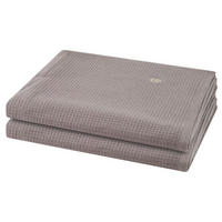 DUSCHTUCH Pique 2er-Set - Braun, Textil (70/140cm) - Ross