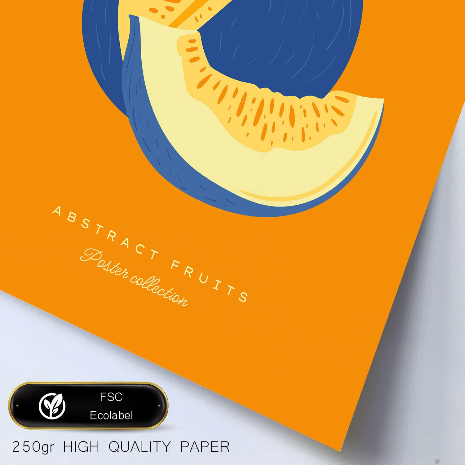 POSTER Set Mit 6 Lebensmittel Und Ernährungs Tropische Umgebung A3 & A4 Weißer Rahmen - Weiß, Papier (29/3cm) - Nacnic