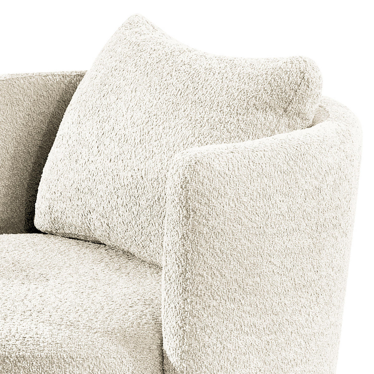 XXL-SESSEL - Schwarz/Weiß, Textil/Metall (95/77/95cm) - home24