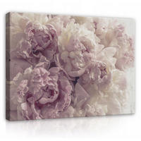 LEINWAND BILDER Blumen Schlafzimmer 60x40 - Multicolor, Holzwerkstoff (60/40cm) - Wallarena