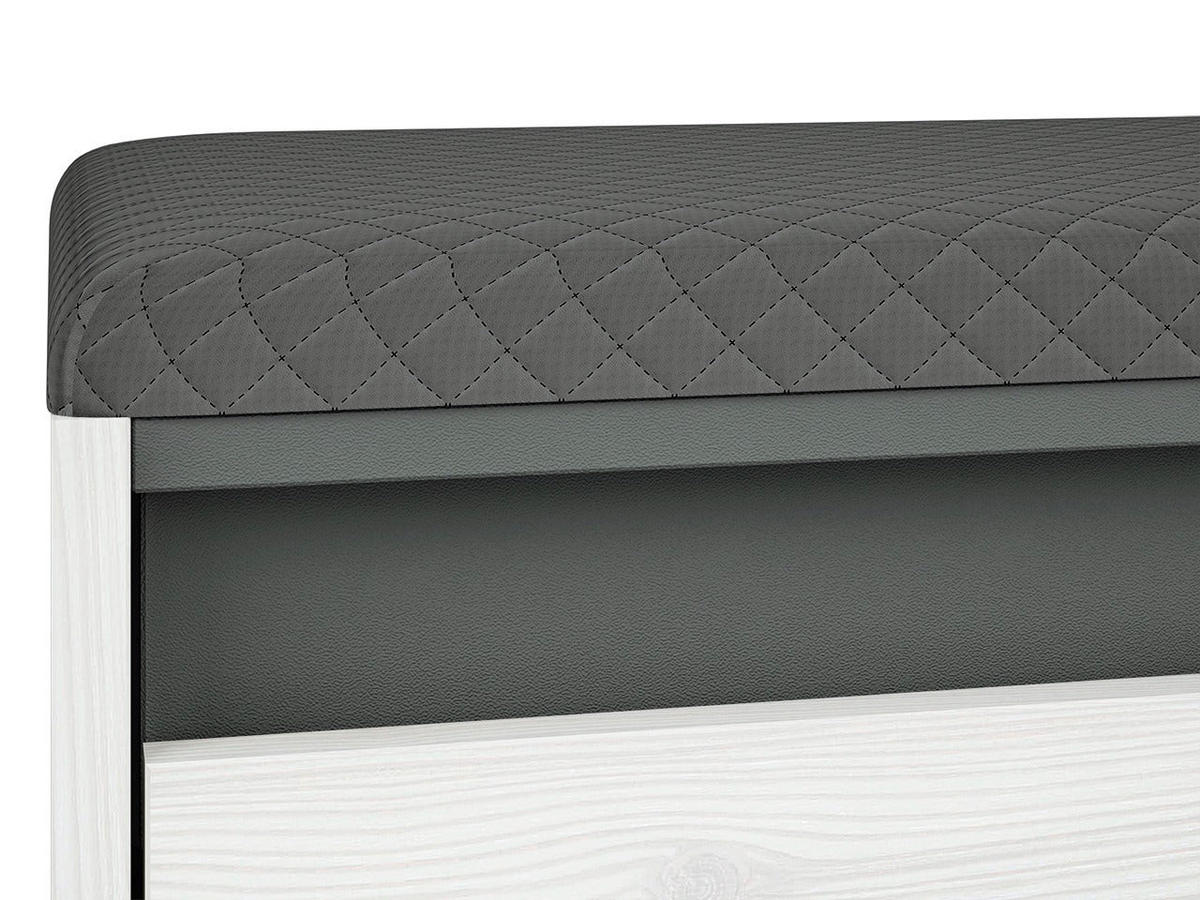 SCHUHSCHRANK – 50 cm – Hyga – Weiß / Kieferfarben - Weiß/Kieferfarben, Holzwerkstoff (50/47/34cm) - hi-markt
