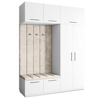GARDEROBENSCHRANK REMA 180/240/60 cm Modern Weiß - Weiß, Holzwerkstoff (180/240/60cm) - MASSENO