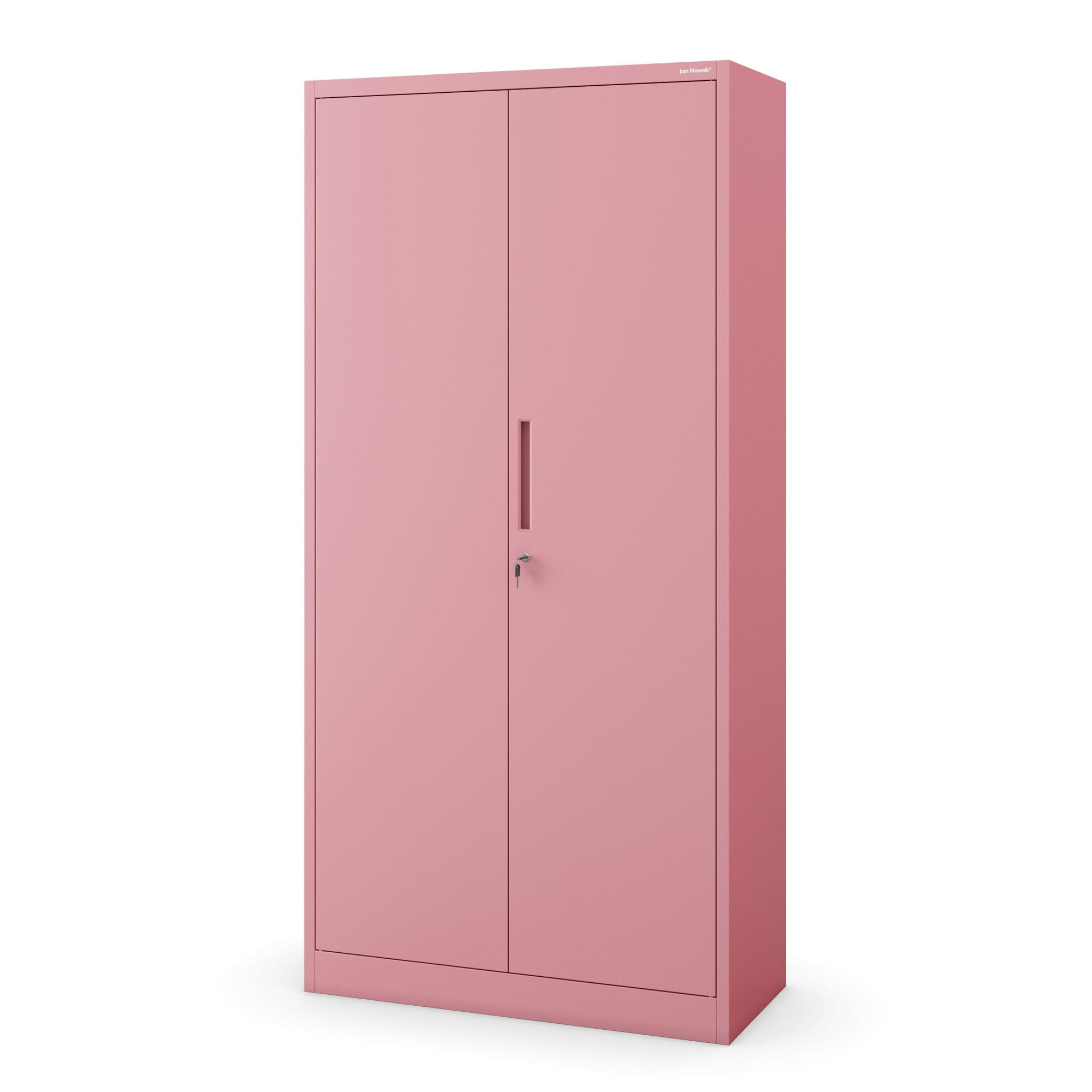AKTENSCHRANK JAN 185x90x45 cm - Rosa, Metall (90/185/40cm) - Jan Nowak