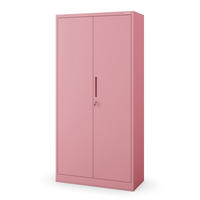 AKTENSCHRANK JAN 185x90x45 cm - Rosa, Metall (90/185/40cm) - Jan Nowak