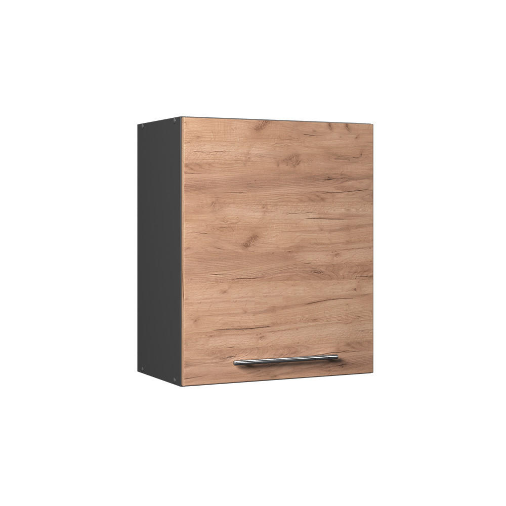 HÄNGESCHRANK Fame-Line, Goldkraft Eiche, 60 cm - Eichefarben/Anthrazit, Holzwerkstoff (60/72/34.1cm) - Vicco