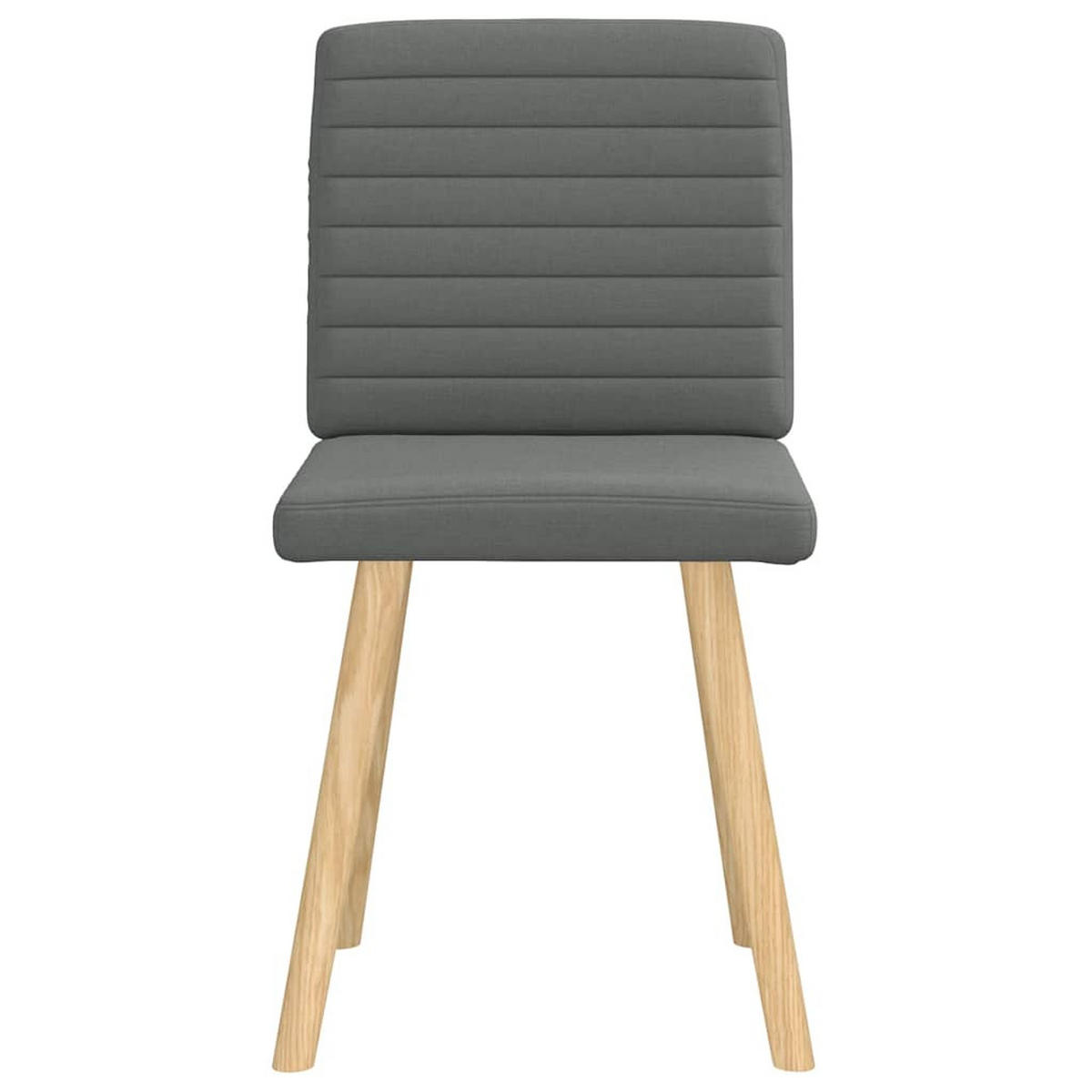 ESSZIMMERSTÜHLE 2 Stk. Dunkelgrau Stoff 45*54*86cm - Dunkelgrau, Metall (45/86/54cm) - ZMH