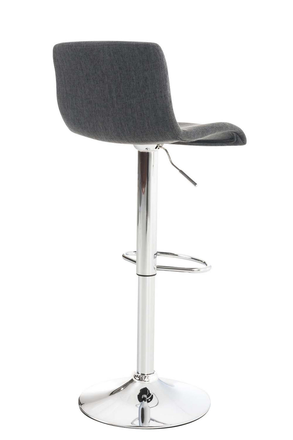BARHOCKER BERLIN Dunkelgrau Stoff - Dunkelgrau, Textil/Metall (39/84/36cm) - DELUKE