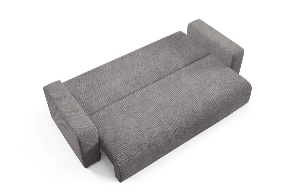 SCHLAFSOFA mit Bettkasten Grau Anthrazit - Anthrazit, Textil (247/88/93cm) - Furnisell