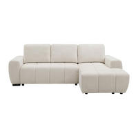 SCHLAFSOFA - 5 Personen - Stoff - Beige - Beige, Textil (260/95/178cm) - Vente-Unique