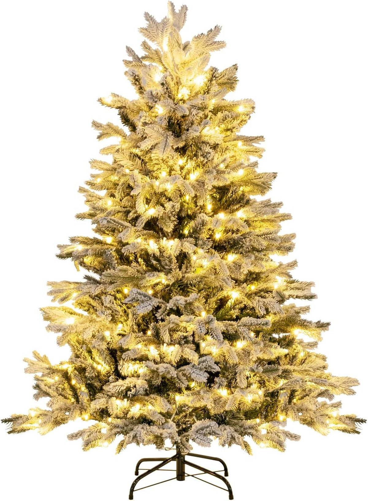 WEIHNACHTSBAUM Beleuchtung Grün - Grün, Kunststoff (146cm) - COSTWAY