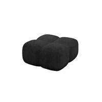 POUF Miko-Puf 90x90x45 cm Schwarz Velours Modular Sitzhocker - Schwarz, Holzwerkstoff/Kunststoff (90/43/90cm) - ALTDECOR