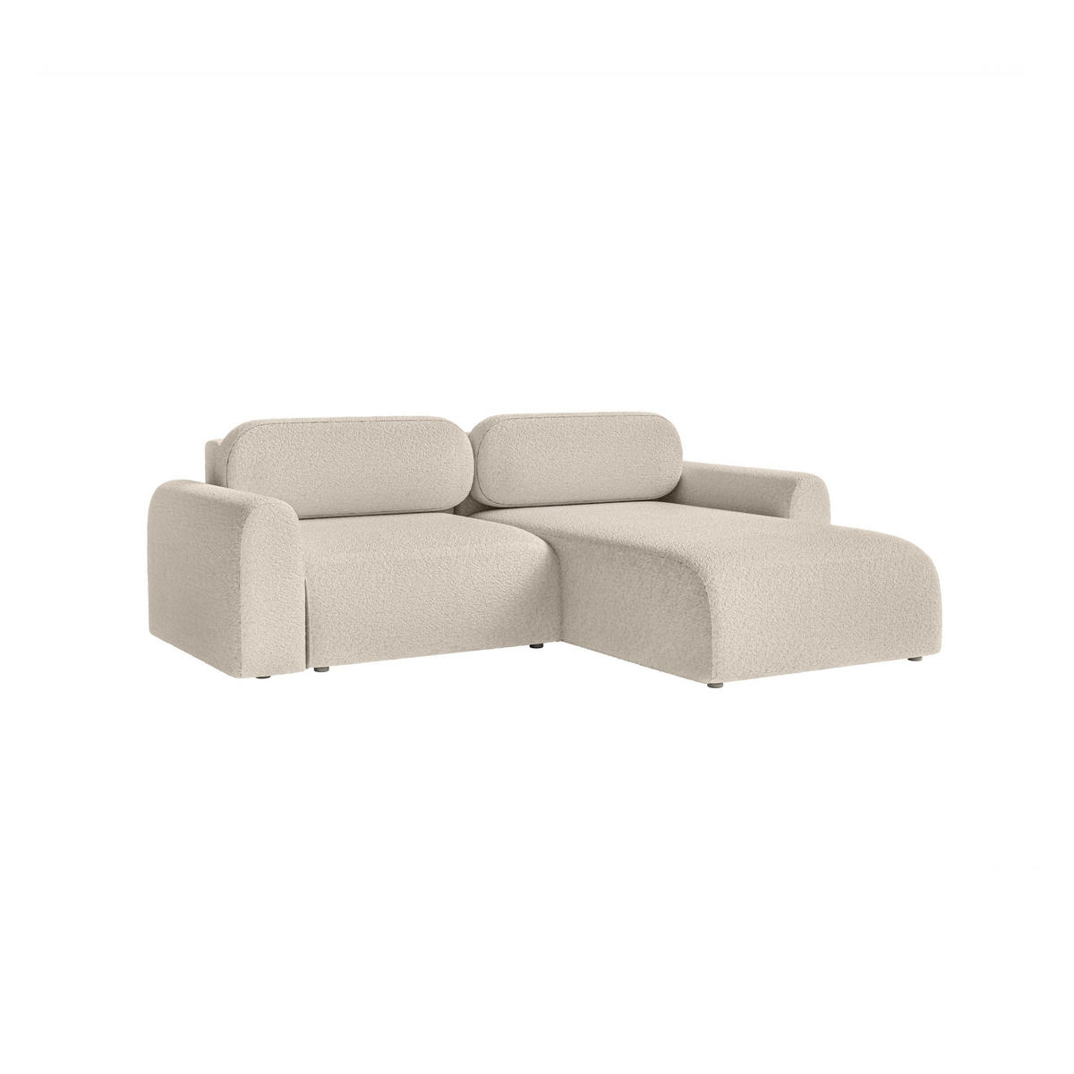 ECKSOFA Lome Mini mit Schlaffunktion, Beige - Beige, Textil (244/165cm) - Fedve