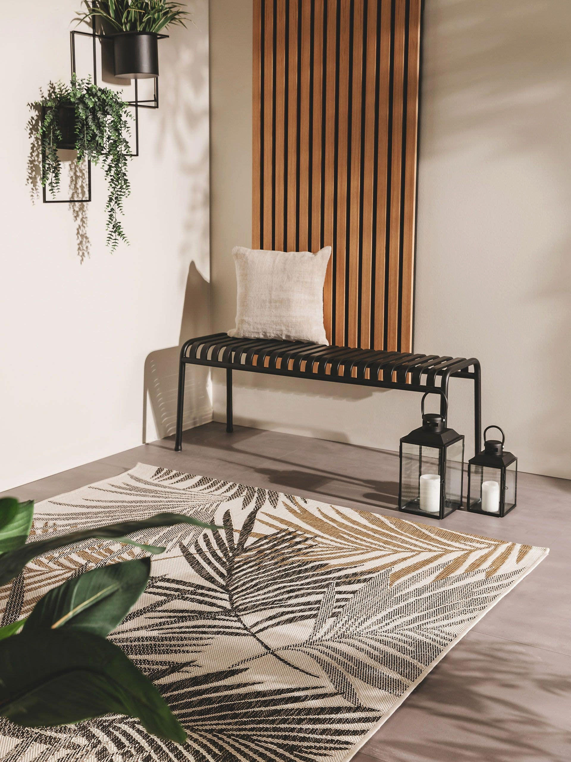 OUTDOORTEPPICH Cleo Schwarz 160x230 cm - Schwarz, Textil (160/230cm) - benuta Nest