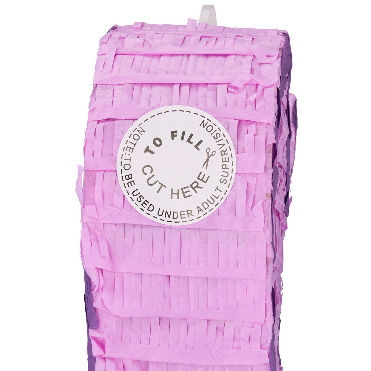 PINATA - Lila, Papier/Wellpappe (20/37.5/8cm) - Relaxdays