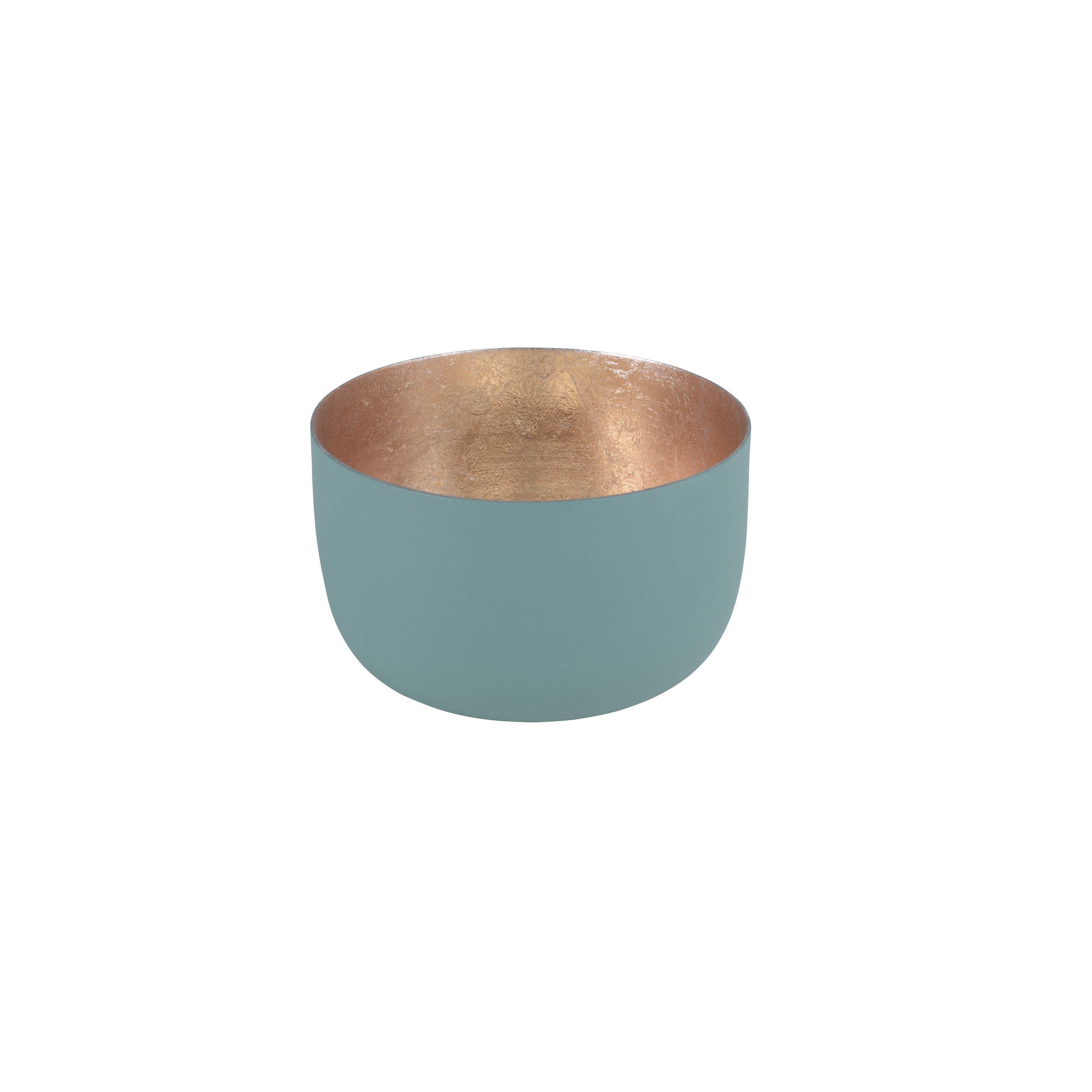 TEELICHTHALTER Madras S, Eisen, Yucca, Gold, 5 cm - Grün, Metall (5cm) - Gift Company