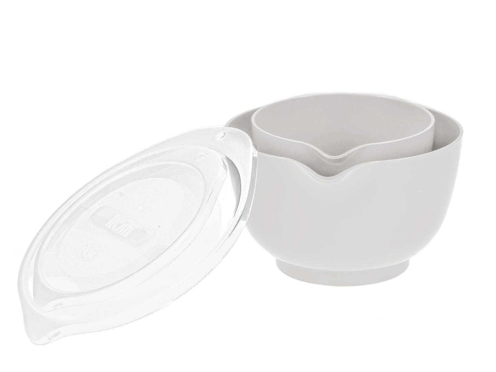 RÜHRSCHÜSSEL-SET Margrethe New weiß (2tlg) - Weiß, Kunststoff (21/15cm) - Rosti