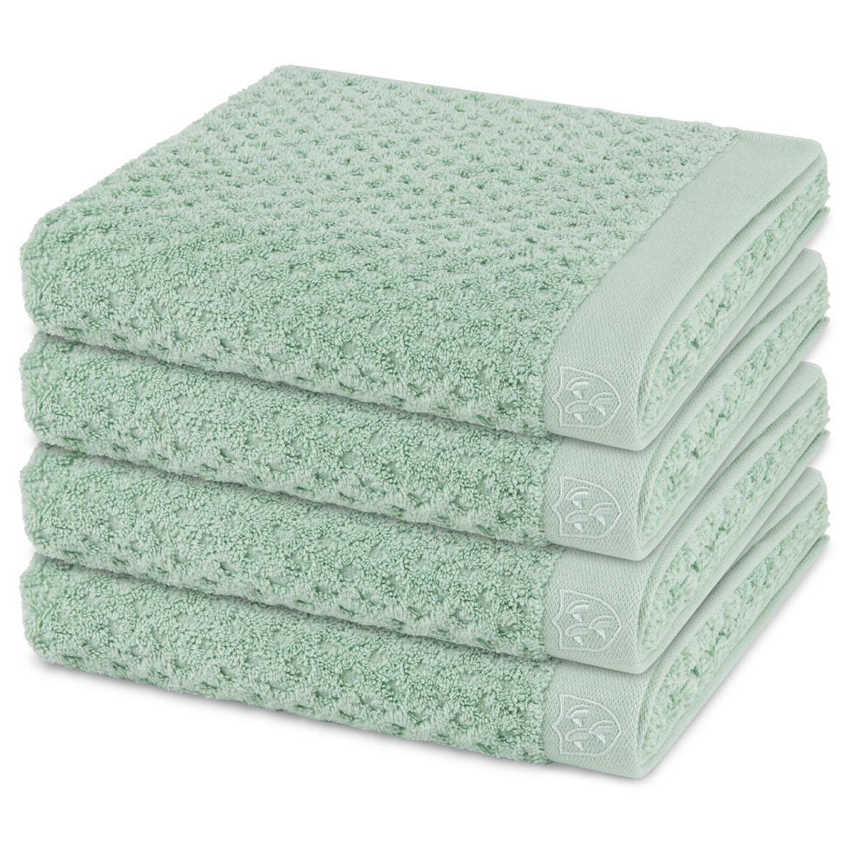 HANDTUCH Harmony 4er-Set - Hellgrün, Textil (50/100cm) - Ross