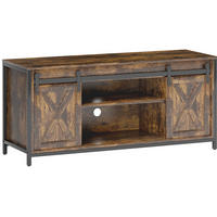 TV-LOWBOARD 120/40/54 cm braun aus Holzwerkstoff mit Schiebetüren - Braun, Holzwerkstoff (120/54/40cm) - OKWISH