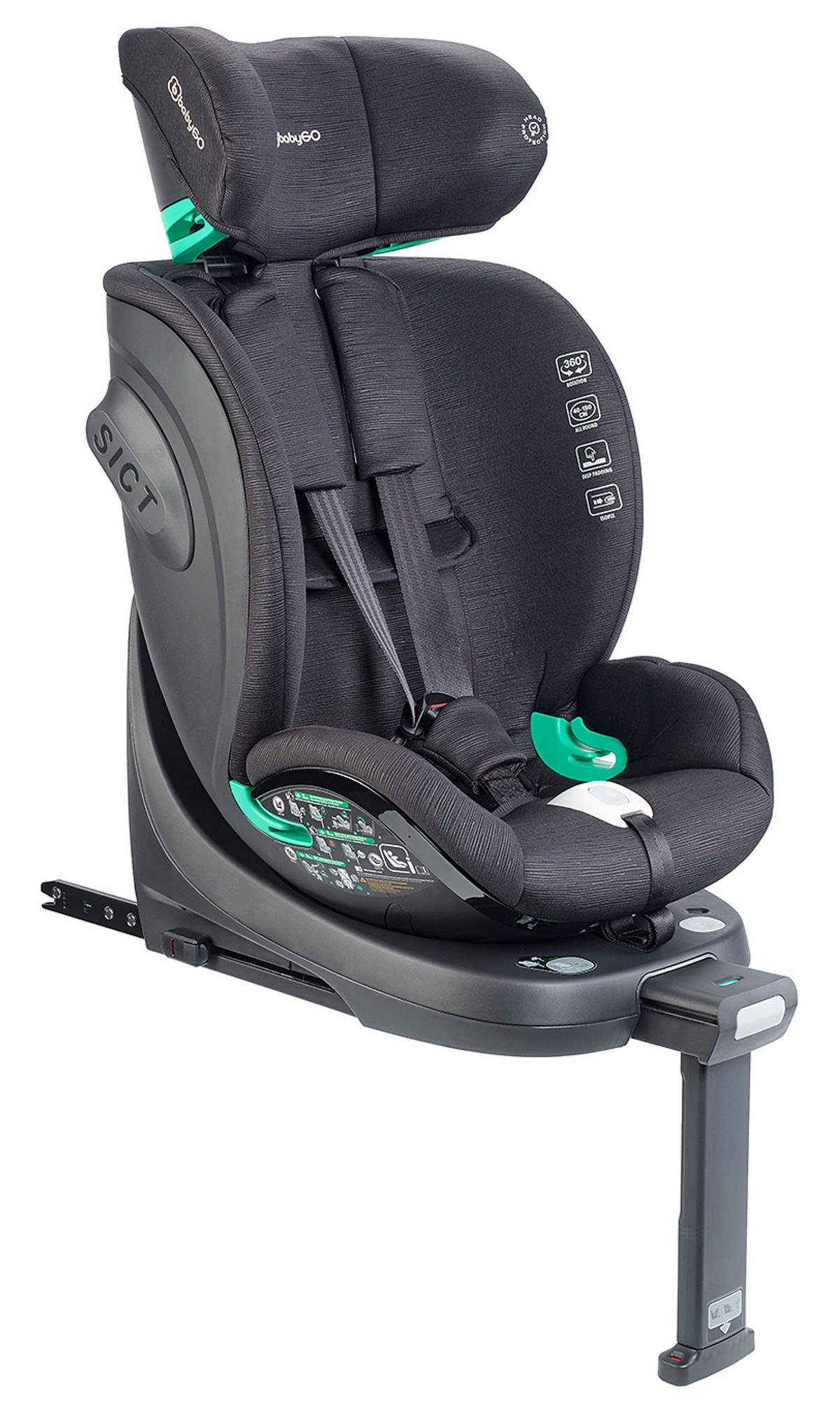 REBOARDER Prime 360 schwarz - Schwarz, Kunststoff (57/46cm) - BabyGo