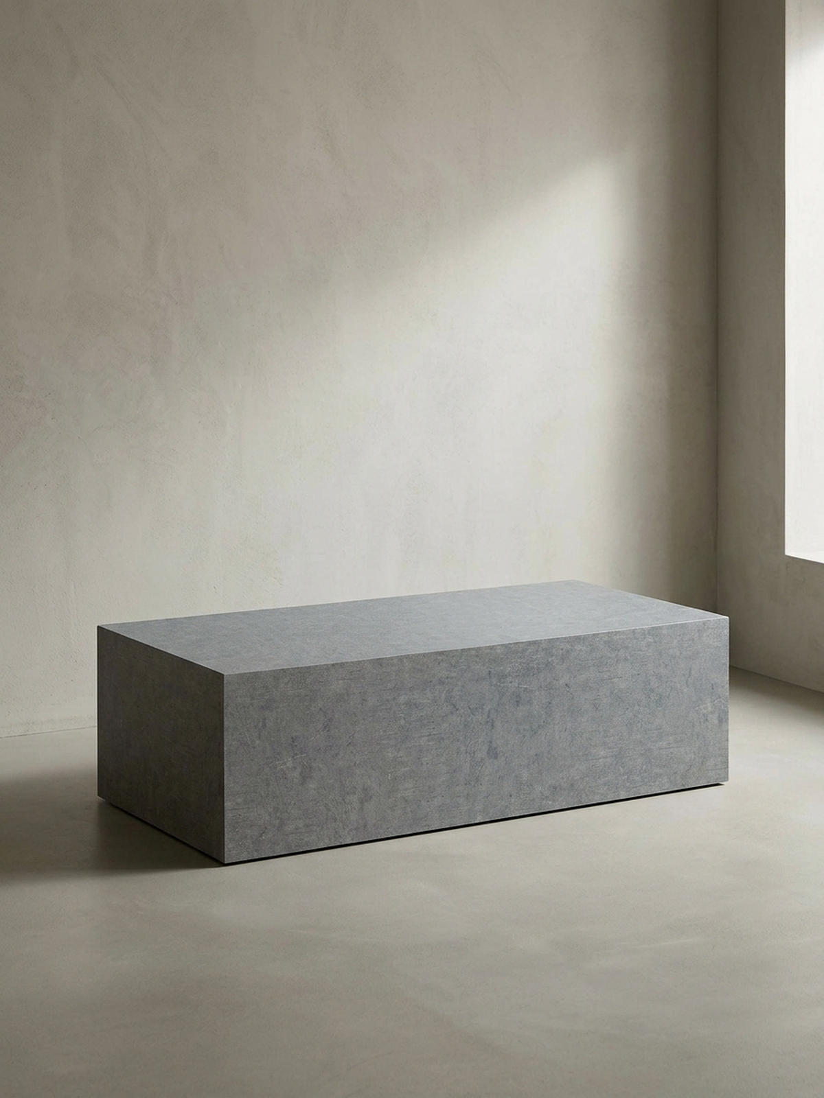 COUCHTISCH Würfelform in Beton-Optik – minimalistisches Design, Grau 100x50x30 cm - Grau, Holzwerkstoff (50/100/30cm) - KADIMA DESIGN