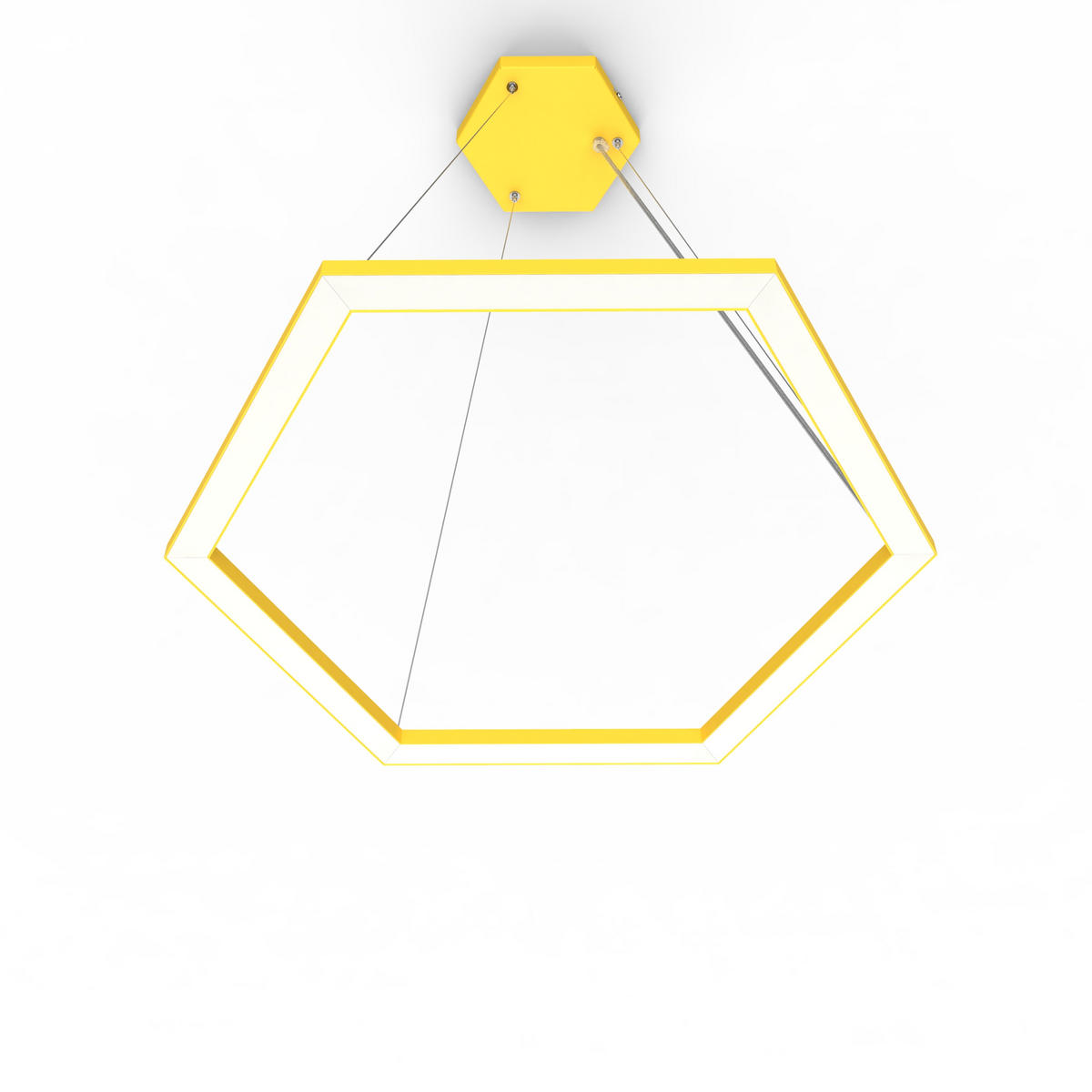 LED-HÄNGELEUCHTE - Gelb, Metall (1.6/100/60cm) - Lumicom