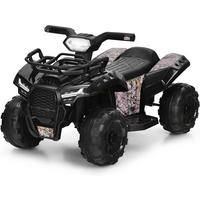 KINDERQUAD 6V Elektro Schwarz - Schwarz, Kunststoff (66/42/44cm) - COSTWAY