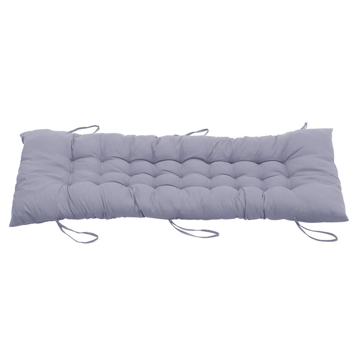 LIEGESTUHLKISSEN aus Baumwollmischung in Grau Dickes weiches und bequemes für den Außenbereich 48 x 125 cm - Grau, Textil (48/125cm) - Livingandhome
