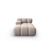 CHAISELONGUE links Bellis aus Samt beige - Beige, Textil (97/62/157cm) - Micadoni