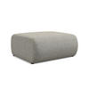 POUF Strukturstoff Stoff Beige - Beige/Schwarz, Kunststoff/Textil (94/40/89cm) - Makamii