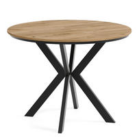 TISCH Schwarz EWA Ausziehbar - Goldfarben/Schwarz, Holzwerkstoff (90/90/76cm) - Sepro Meble