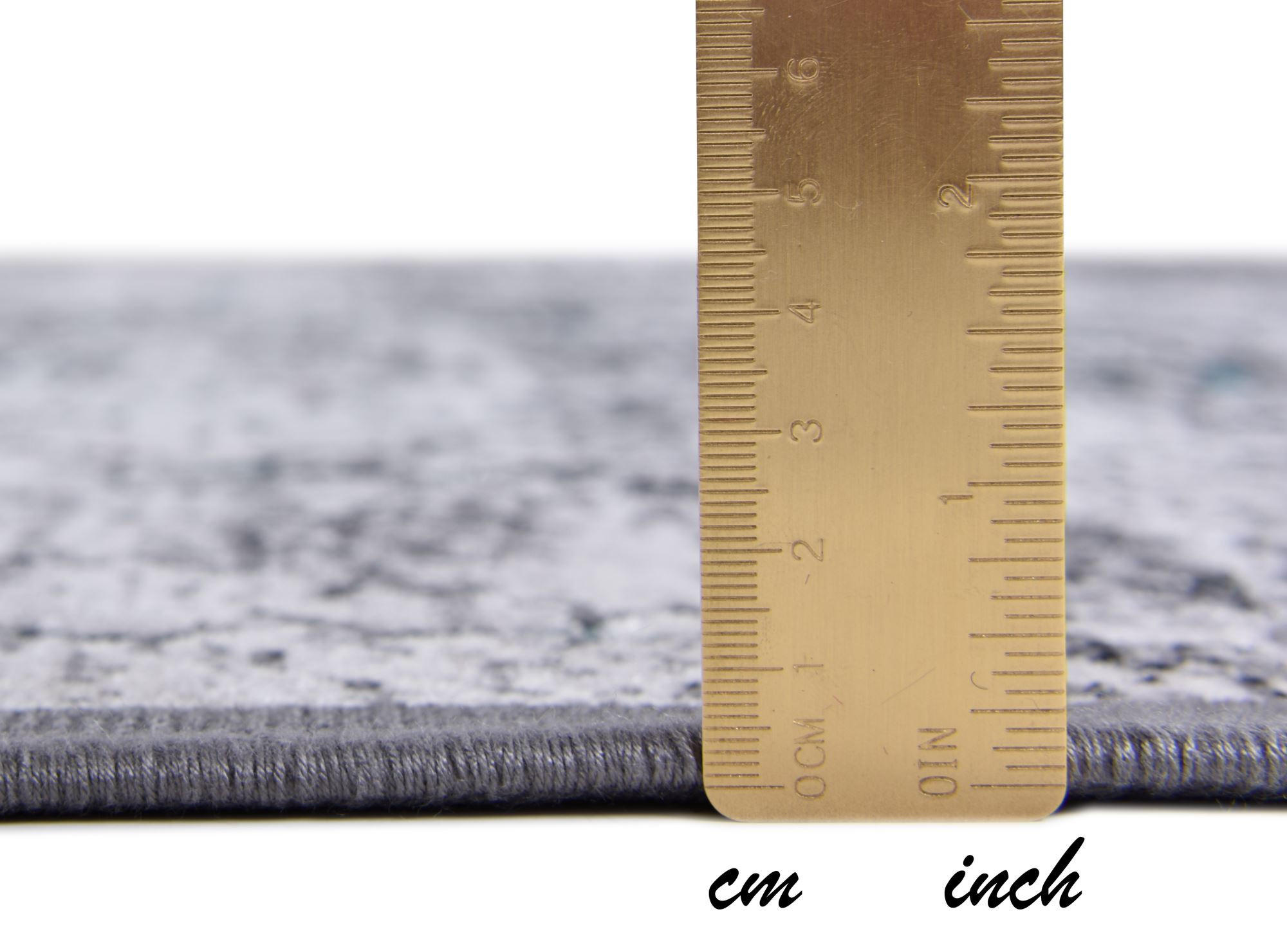 Thumbnail - Gino Falcone Flachwebeteppich, Türkis, Textil, Abstrakt, Rechteckig, 40x70 cm, für Fußbodenheizung geeignet, Teppiche & ...