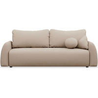 3-SITZER SOFA Nubelle Beige Chenille-Bezug, wasserabweisend - Beige/Schwarz, Kunststoff/Textil (244/85/93cm) - Selsey